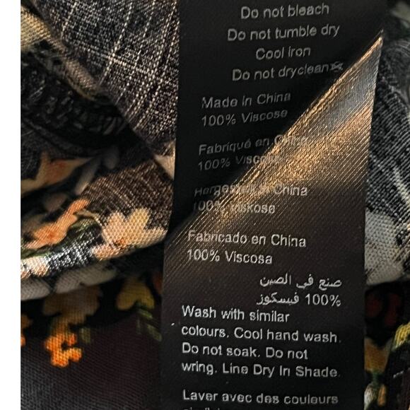 City Chic Romper Sorrento floral playsuit black floral size S 16 - Picture 9 of 9